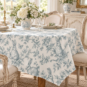 Nappe Doux Lapins de Toile Française Verte