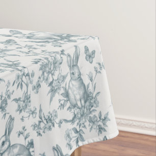 Nappe Doux Lapins de Toile Française Verte