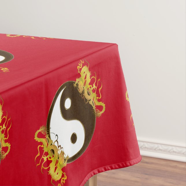 Nappe Dragon d'or Yin Yang (In Situ)