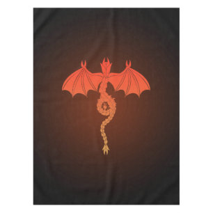 Nappe Dragon orange de serpent