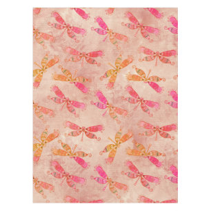 Nappe Dragonflies Boho en rose