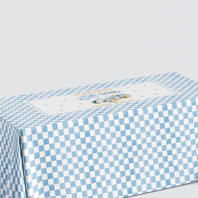 Nappe Drapeau à damier bleu voiture de course Little Rac (Créateur téléchargé)