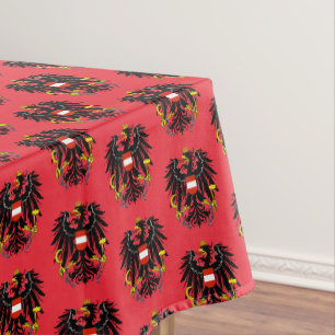 Nappe Drapeau autrichien & table autrichienne /décorati