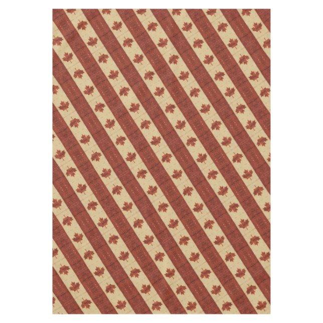 Nappe Drapeau Canadien Sur L'Écorce De Birch Intérieur (Devant)