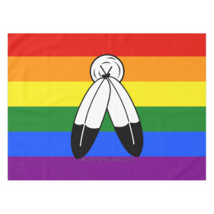 Nappe Drapeau de fierté bispirituel de SlipperyJoe's sym