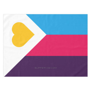 Nappe Drapeau de fierté de la polyamorie tricolore de Sl