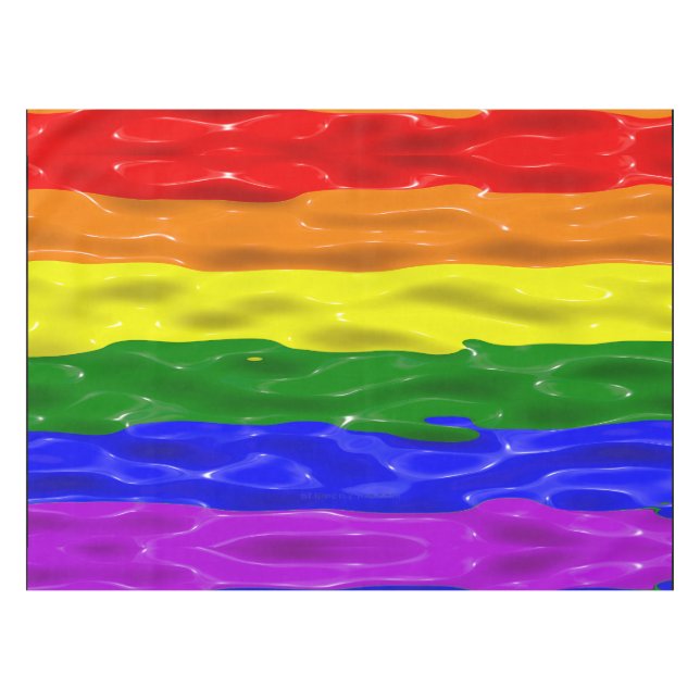 Nappe Drapeau de fierté de SlipperyJoe's vernis liquide  (Devant (Horizontal))