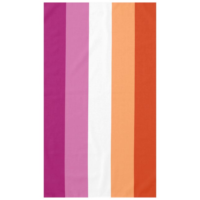 Nappe Drapeau de fierté lesbienne LGBTQ (Devant)
