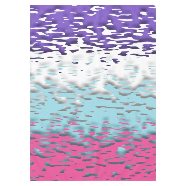 Nappe Drapeau de fierté multisexuel funky trippy ondulé  (Devant)