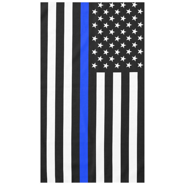Nappe Drapeau de la police Thin Blue Line (Devant)