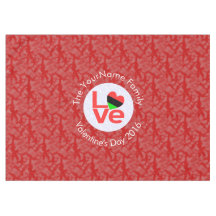 Drapeau du cœur de la diaspora africaine LOVE Roug