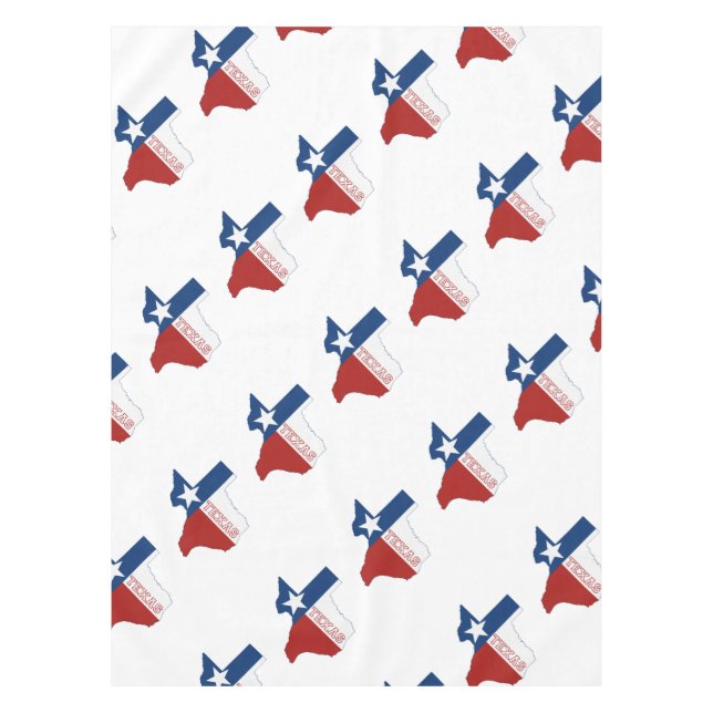 Nappe Drapeau et carte d'état du Texas (Devant)