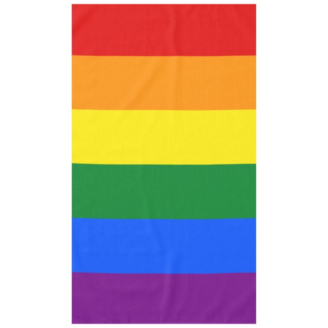 Nappe Drapeau Gay pride arc-en-ciel LGBT (Devant)
