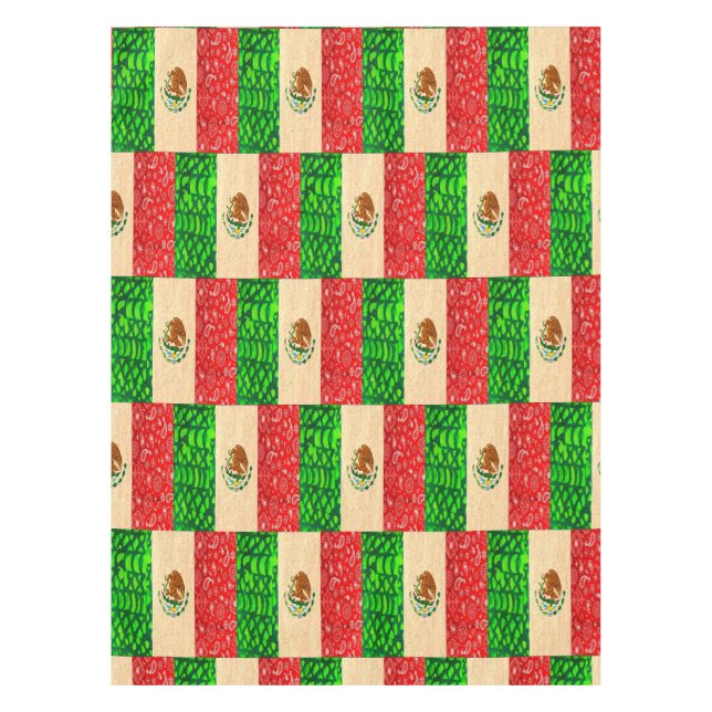 Nappe Drapeau mexicain Vintage (Devant)