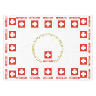 Nappe Drapeau suisse et Suisse