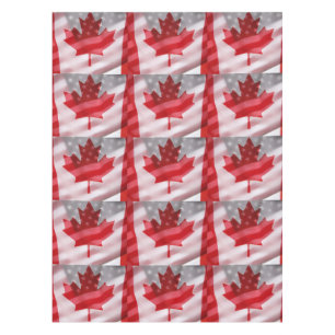 Nappe Drapeaux américains et canadiens