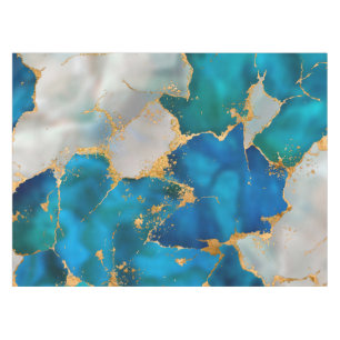 Nappe Dreamy Blue, Teal, pearl and Gold