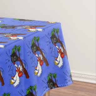 Nappe Drôle cockatoo jouant de la guitare rock dessin an