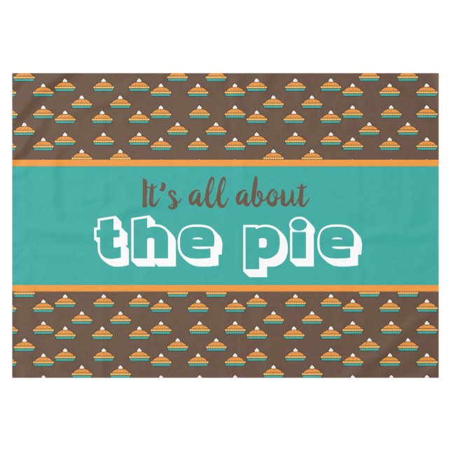 Nappe Drôle gâteau Citrouille de Thanksgiving (Devant (Horizontal))