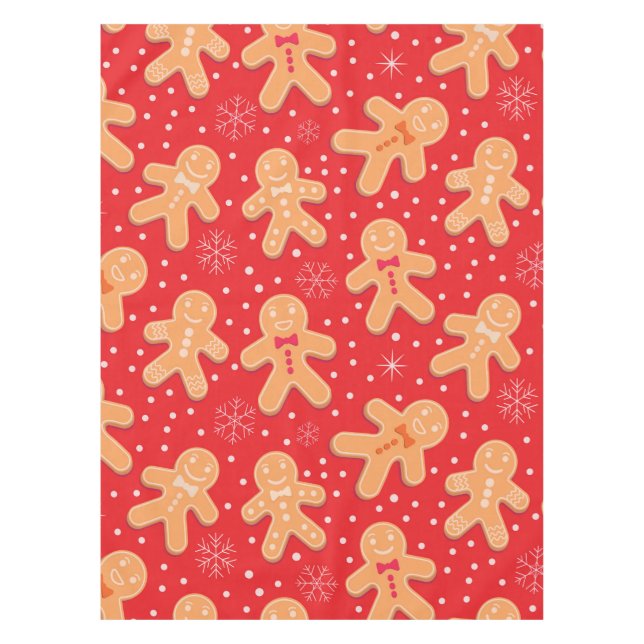 Nappe Drôle Gingerbread homme cookies motif (Devant)
