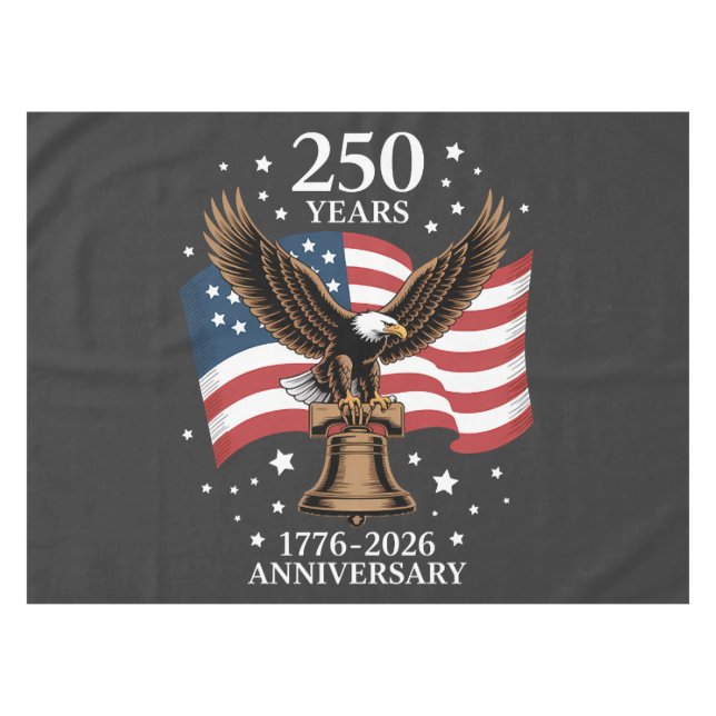 Nappe Eagle and Flag 250 Years of America 1776-2026 (Devant (Horizontal))