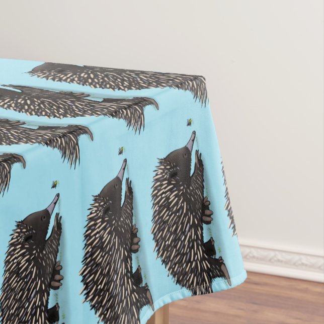 Nappe Echidna mignonne avec dessin animé d'abeille (In Situ)