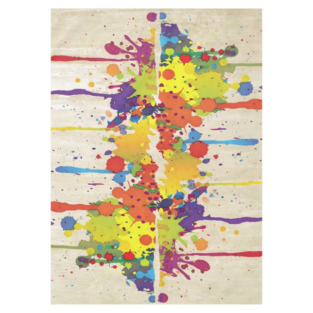 Nappe ÉCLABOUSSURE DRÔLE II DE COULEUR + votre backgr. (Devant)