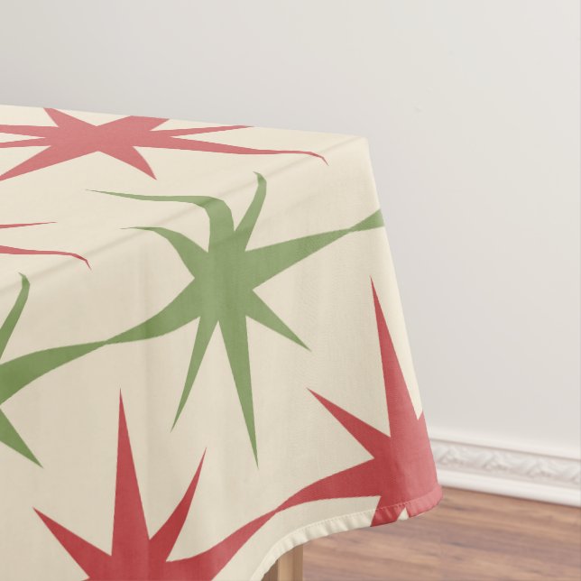 Nappe Éclats atomiques rouges et verts de Noël du milieu (In Situ)