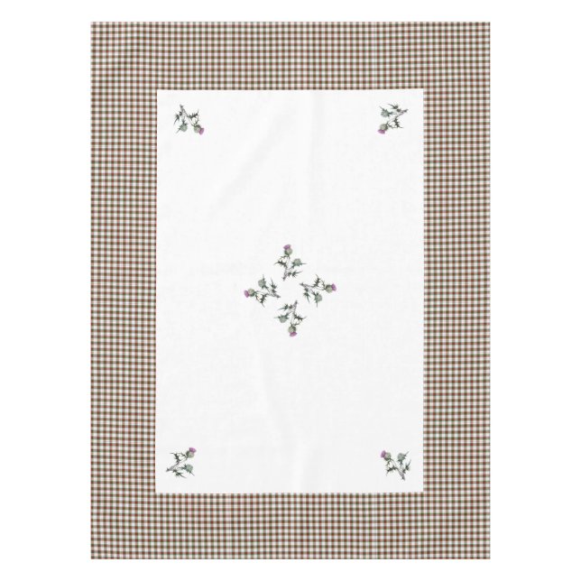 Nappe écossaise de motif de chardon Stuart de clan (Devant)