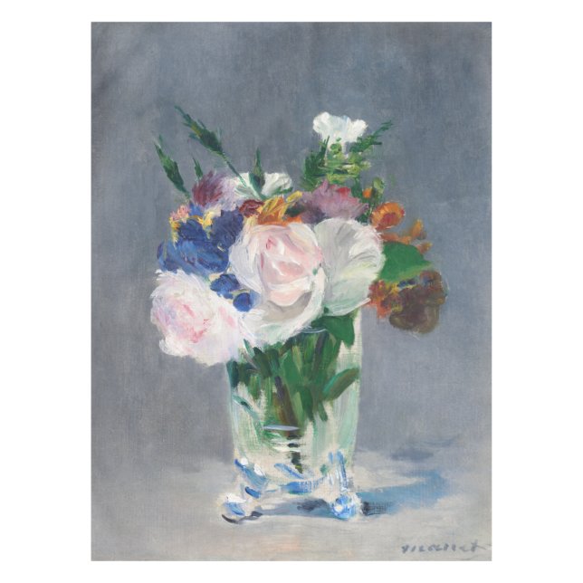 Nappe Edouard Manet - Fleurs dans un Vase de Cristal (Devant)