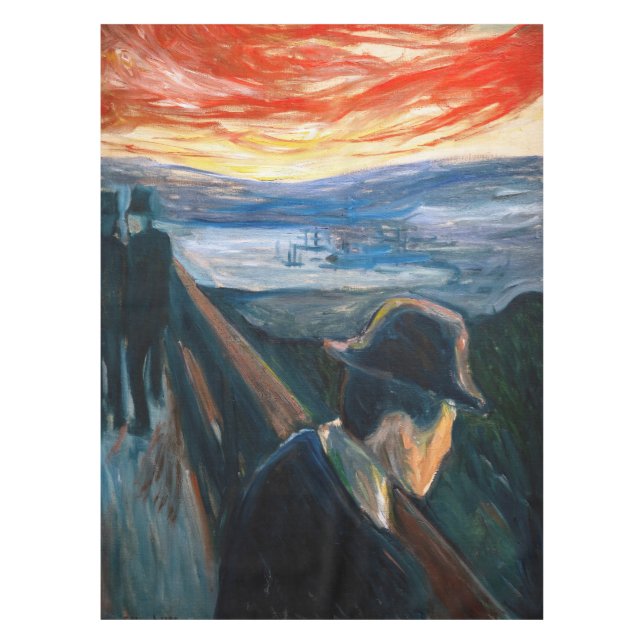 Nappe Edvard Munch - Maladie d'humeur au coucher du sole (Devant)