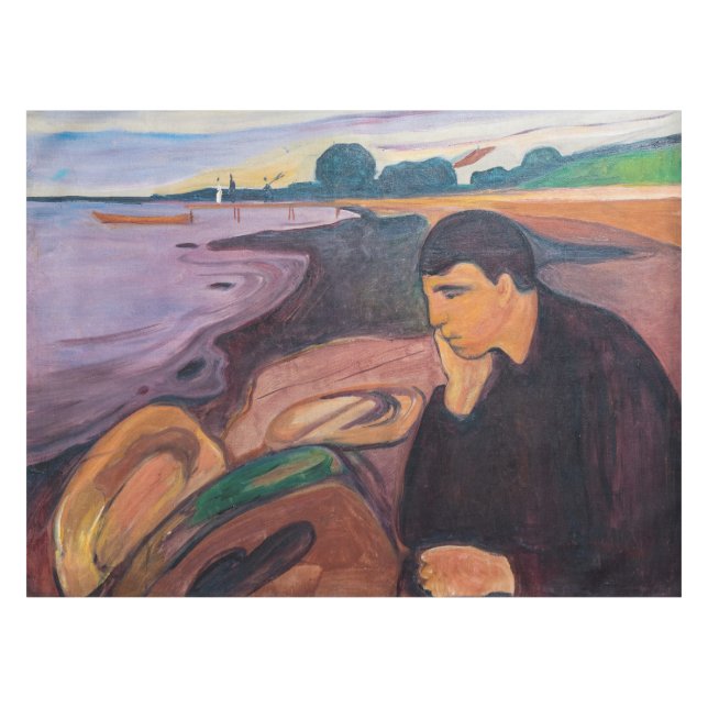 Nappe Edvard Munch - Melancholy 1894 (Devant (Horizontal))