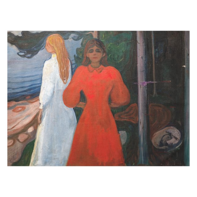 Nappe Edvard Munch - Rouge et Blanc (Devant (Horizontal))
