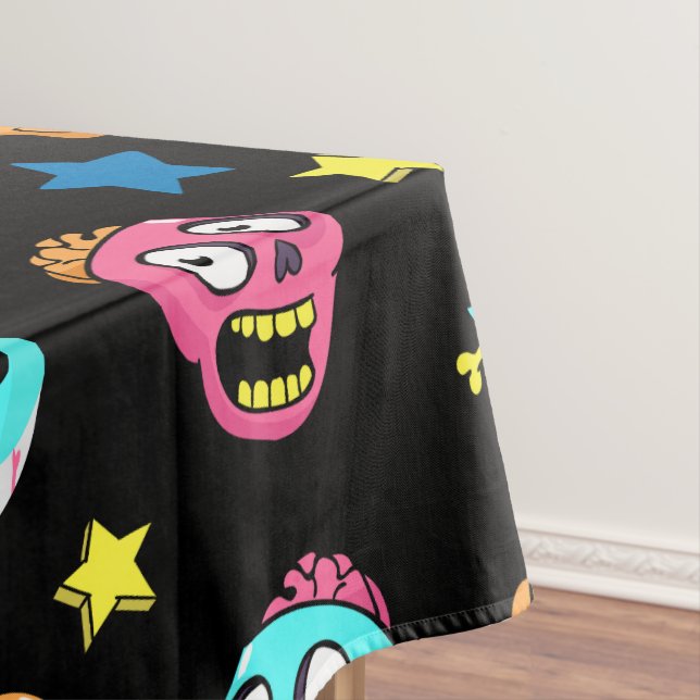 Nappe Éffrayant motif Halloween (In Situ)