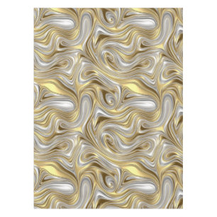 Nappe Élégance liquide - motif liquide métallique
