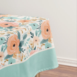 Nappe Élégant amour perpétuel modèle floral personnalisé