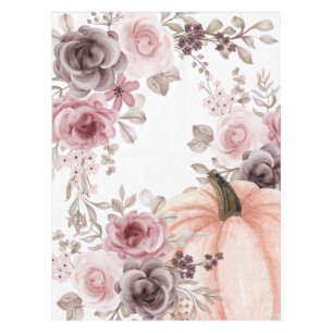 Nappe Elégant automne Citrouille floral Neutres Aquarell