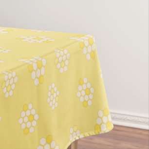 Nappe Elégant Baby shower Pastel jaune Honeycomb