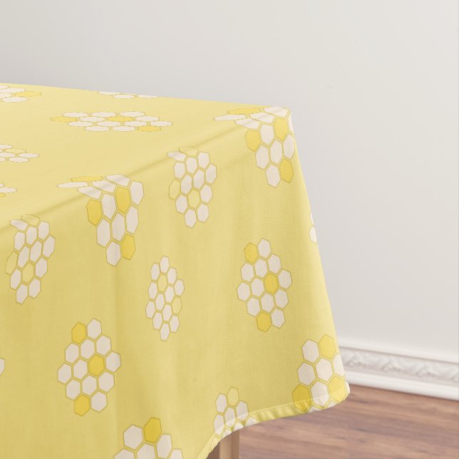 Nappe Elégant Baby shower Pastel jaune Honeycomb (In Situ)