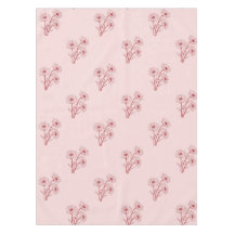 Elegant Boho Vintage Pink Floral Pattern Spring 