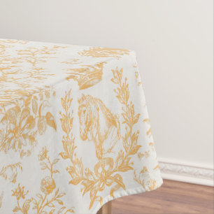 Nappe Elégant chic or beige Equestrio Toile
