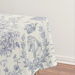 Nappe Élégant, élégant, Bleu Beige Equestre