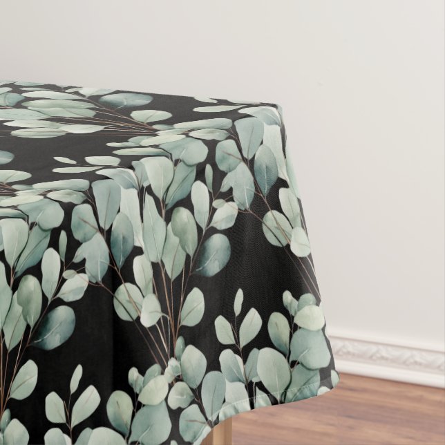 Nappe Elégant Eucalyptus Feuille Green Table Runner (In Situ)