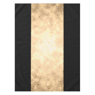 Nappe élégant faux or clair et bandes noires