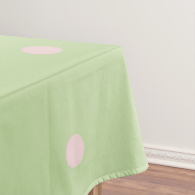 Nappe Elegant Girly Green & Pink Polka Dots Pattern (In Situ)