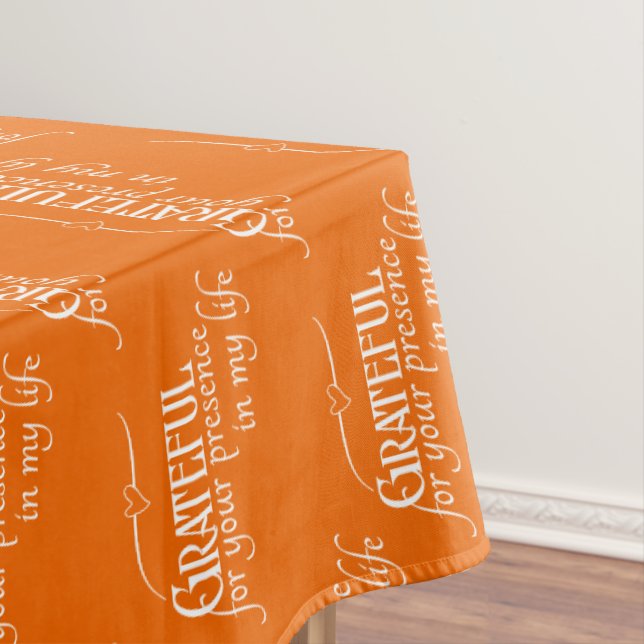 Nappe Elégant Grateful Thanksgiving Orange d'automne (In Situ)