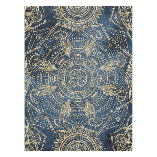 Nappe Elégant Mandala Blue Whimsy Design (Devant)