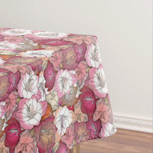 Nappe Elégant Motif d'aquarelle rose