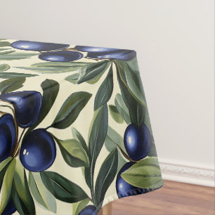 Nappe Élégant Motif de branche d'olivier avec des olives