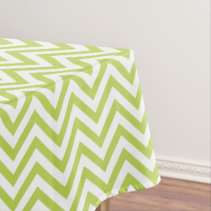 Nappe Élégant Motif de chaux vert Chevrons
